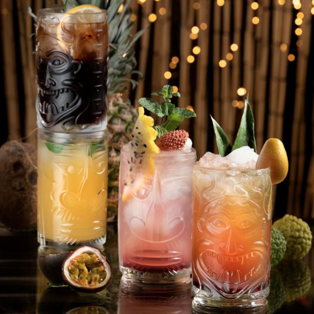 Set of 4 Tiki glasses Etruria or Sardinia